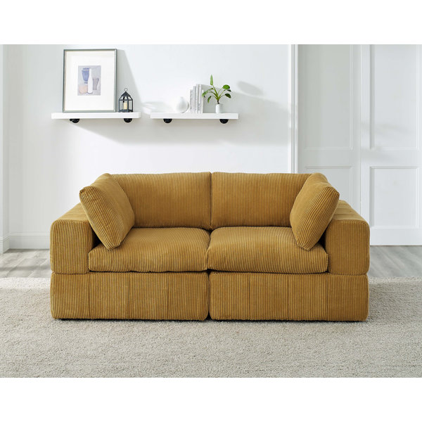 Orange 2024 couch wayfair